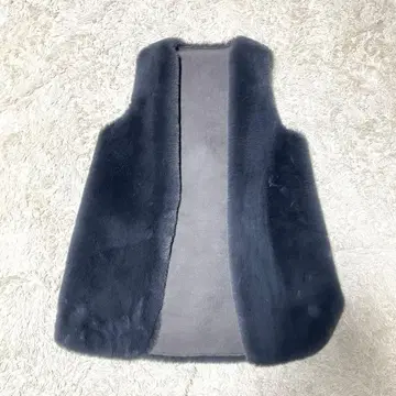 새상품급 MARIED'OR 마리 인형 퍼 베스트 그레이