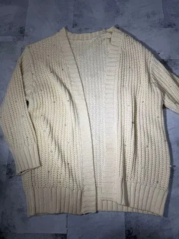 립 서비스 립 편직 가디건 긴팔