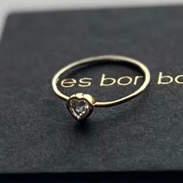 2.6만 새상품 les bon bon 하트형 스톤 골드링