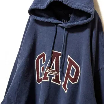 갭 GAP 로고 자수 후드 맨투맨 네이비 네이비 컬러 XL 구제 의류