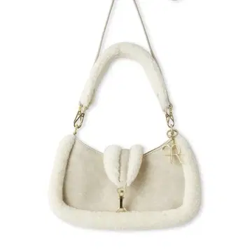 [ 미사용 새상품 ] FRAY I.D 무스탕 백 아이보리