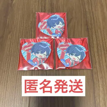 소마우사 발렌타인 캔뱃지 소라루 3개 세트