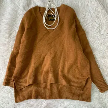 URBAN RESEARCH DORS 해밀턴 울 V넥 니트 스웨터