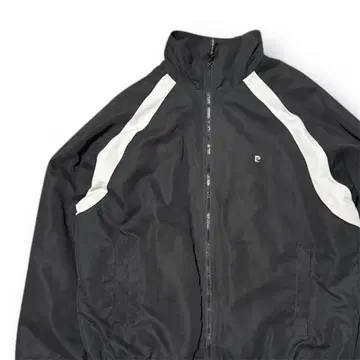 나일론 자켓 블랙/화이트 스트라이프