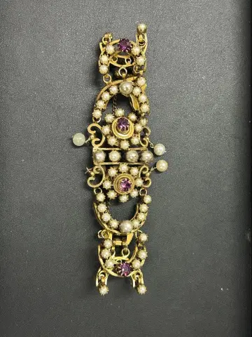 ST-237 앤티크 빈티지 골드 브로치