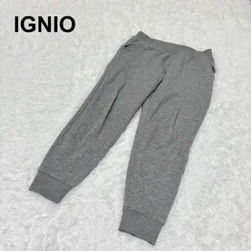 [이그니오] 조거 팬츠 스웨트 팬츠 S 그레이 속기모 따뜻한