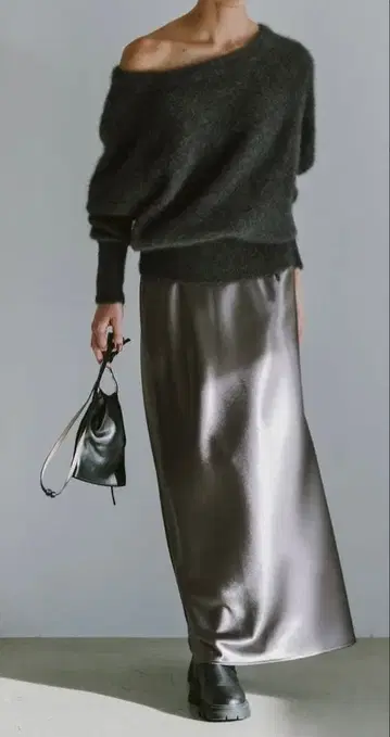 Arpege story 캐시미어 혼방 폭스 니트 택 포함