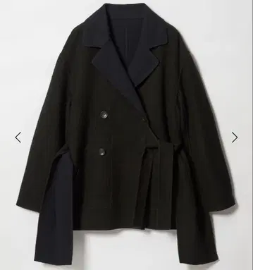 새상품 ATTISESSION 리버서블 벨트 코트 그레이