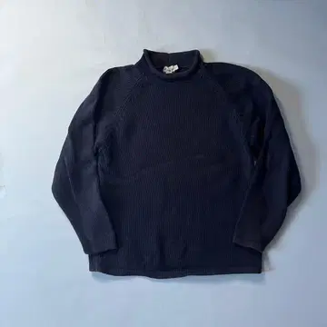 명작 제이크루 거인 택 롤넥 코튼 니트 네이비 S