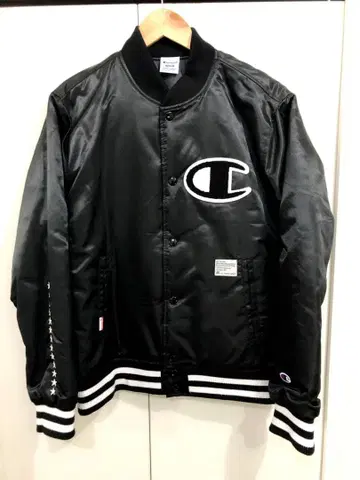 챔피온 x 나노 유니버스 Let it Ride 바시티 자켓 M 블랙