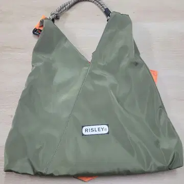 RISLEY 티어드 프릴 토트백 올리브 그린