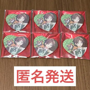 소마우사 발렌타인 캔뱃지 우라타누키 6개 세트