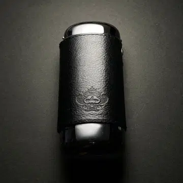 고급 오로비안코 orobianco 안경 케이스 블랙 레어 메탈 가죽