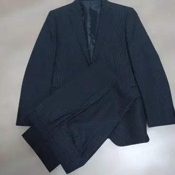 JOURNAL WORKS 네이비 스트라이프 비즈니스 정장