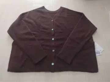 새상품 Spick and Span 폭스 울 믹스 2WAY 가디건