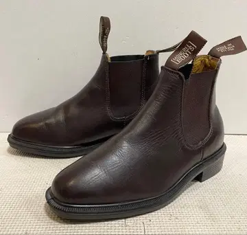 호주산 MONGREL BOOTS 사이드 고어 부츠 4 짙은 갈색 모그렐