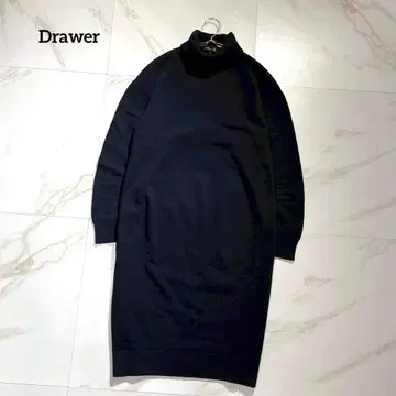 [ 새상품급 ] 드로어 터틀 니트 원피스 울 2 M 블랙