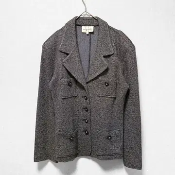 모드 비스아소시/자켓/트위드 조/일본제/L/더블 버튼 긴팔