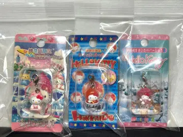 새상품 단종 헬로키티 지역 한정 키티 스트랩 매듭 지퍼 마스코트