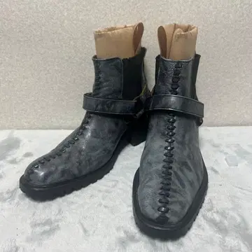 후프-데-두 가죽 첼시 부츠 / 사이드 고어 24.5cm