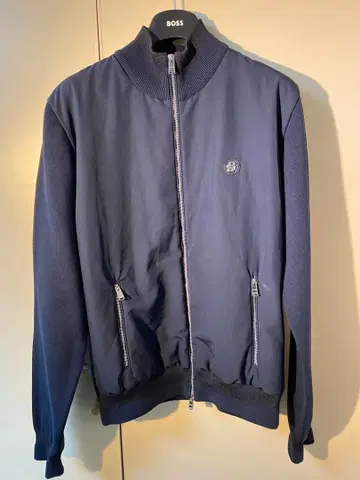 HUGO BOSS 네이비 집업 자켓 더블 지퍼 새상품