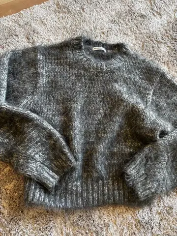 BEAUTY&YOUTH 그레이 계열 크루넥 스웨터