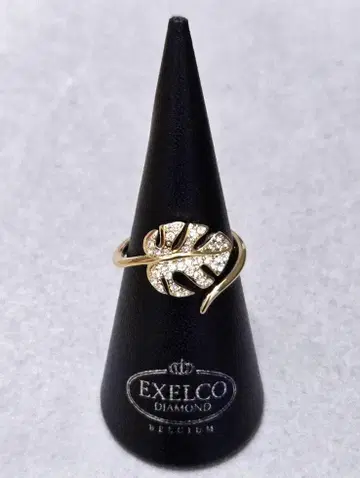 스와로브스키 몬스테라 리프 반지 14호 고품질 42837