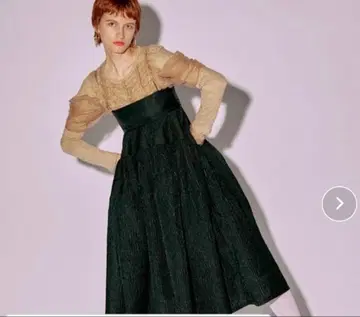 MAISONSPECIAL 2WAY 멀티 패브릭 볼륨 원피스