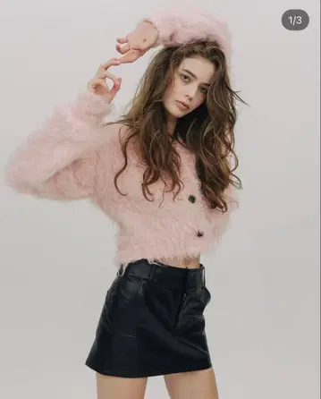 THE TOE 핑크 가디건