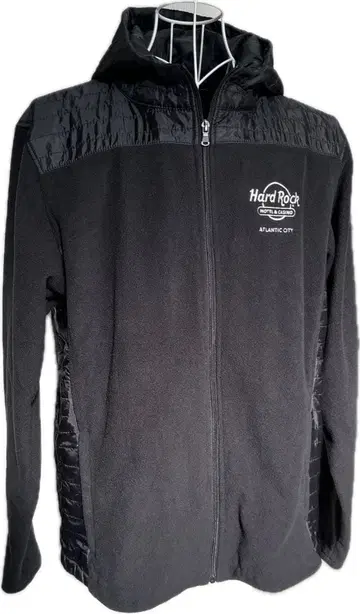 구제 의류 Hard Rock 지퍼 후드티 y2k