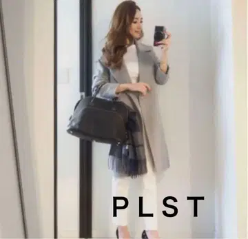 호시 레이나 착용 플라스테 체스터 코트 그레이 사이즈 S