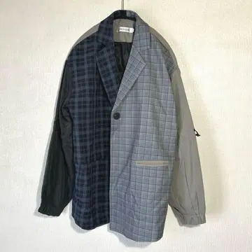 FASHION 체크 디자인 테일러드 자켓 S