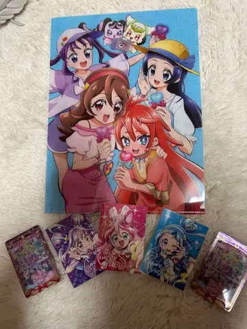 너와 아이돌 프리큐어 아니메쥬 부록 클리어 파일 폴라로이드풍 카드