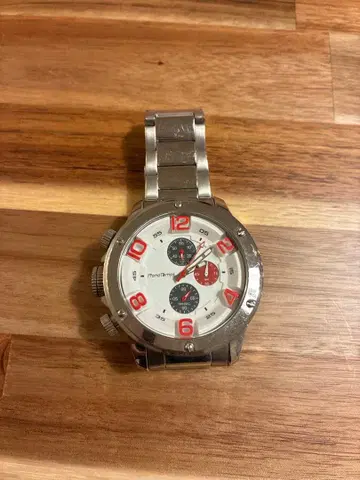 FranoTemps 손목시계 화이트/레드