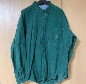 구제 의류 코듀로이 셔츠 CHAPS 차프스 그린