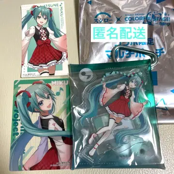 프로세카 스시로 하츠네 미쿠 멀티 파우치 카드 스티커 미쿠