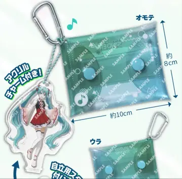 프로세카 하츠네 미쿠 스시로 콜라보 멀티 파우치 아크릴 스탠드 1점