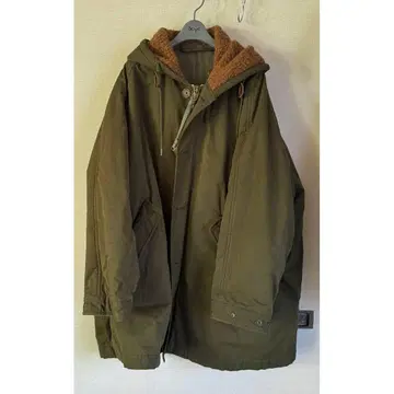 Scye 사이 충전솜 후드코트 남성용 38 알파카 울 보아 모즈풍