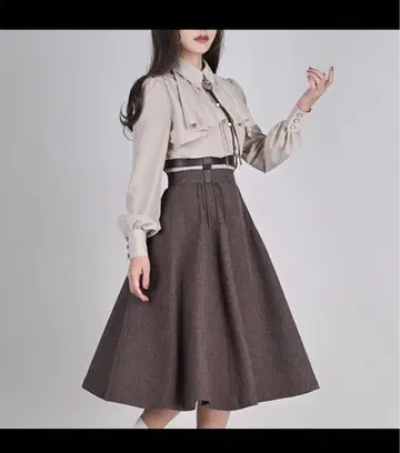 노스 프로젝트 이론델 스커트 브라운 M 사이즈