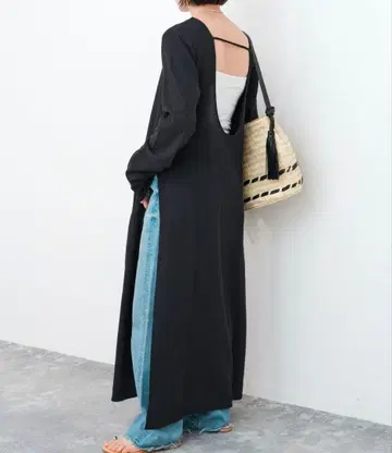 새상품급 Spick and Span 코튼 크레이프 루즈 롱 원피스