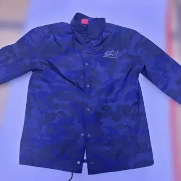 뉴발란스 네이비 카모플라쥬 나일론 자켓 M