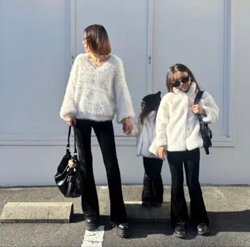 anonbaby 벨로아 플레어 팬츠 엄마 사이즈 M