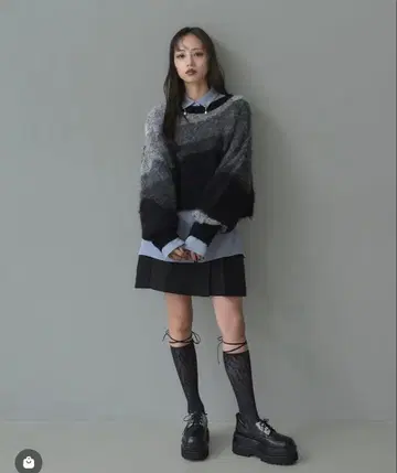 HARE 그라데이션 루즈 니트