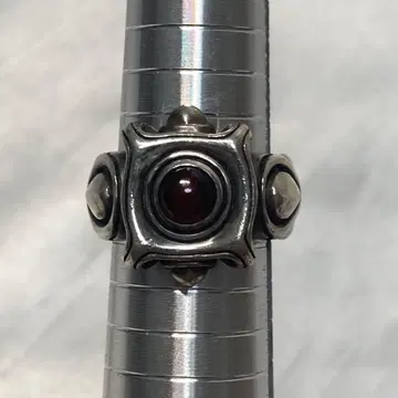 silver 반지 돌 부착 남성용 19호 상당 각인 있음