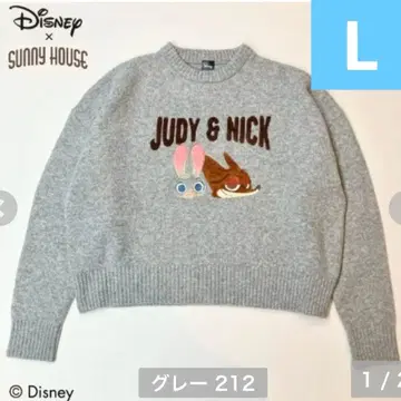 주토피아 사가라 자수 스웨터 L 사이즈 시마무라 디즈니