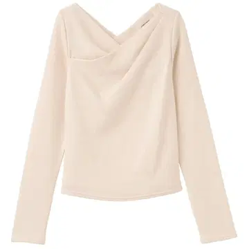 즉시 완판 레어 새상품 COCODEAL 아지메 넥 오프숄더 티셔츠 베이지