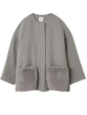 미라 오웬 2way 퍼 포켓 리버 코트