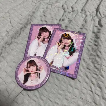 치바 유나 캔뱃지 트레이딩 카드 큐르링 해봐 큐르해