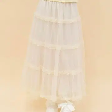 axesfemmePOETIQUE 튤 티어드 롱 스커트