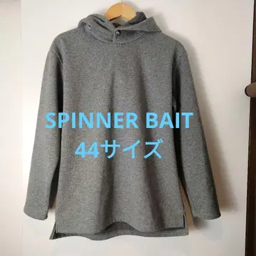 SPINNER BAIT 버튼 후드 맨투맨 풀오버